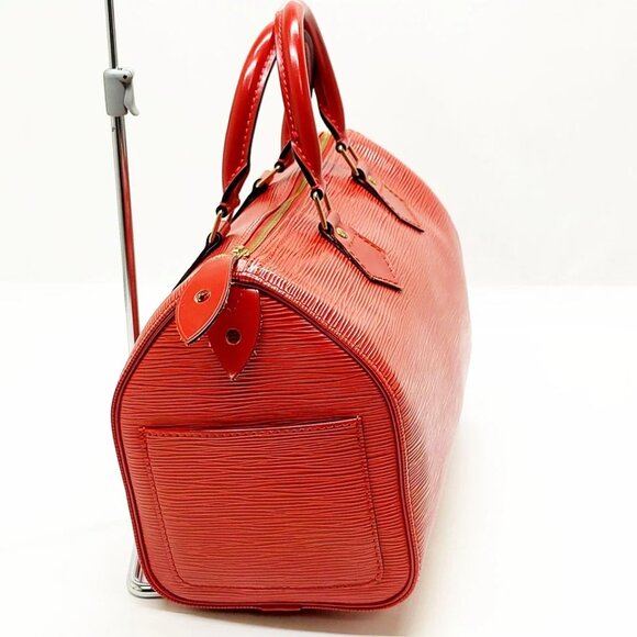 Louis Vuitton LV Hand Bag Speedy 25 Reds Epi 650-052625 - Picture 4 of 13